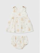 英國直送Sophie la Girafe Girls Cream Crinkle Dress Set<筍價預購>(U0129BM)