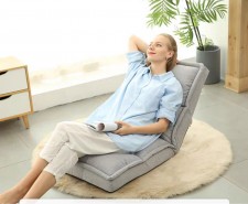 折疊懶人梳化-沙發榻榻米臥室陽台飄窗床上看書餵奶哺乳靠背躺椅座椅子 (T9150)