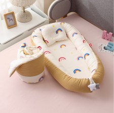 BB嬰兒睡床/ 嬰兒床中床連被子套裝 (T1345).