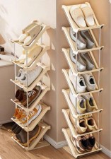 簡易鞋架子-家用門口牆角鞋櫃多層夾縫小型宿舍客廳臥室浴室拖鞋架(U0978)