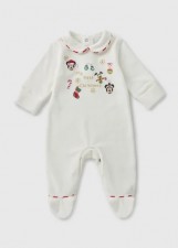 英國直送Disney Baby Cream Mickey Mouse Christmas Sleepsuit 聖誕節衫<筍價預購>(U2100BM)