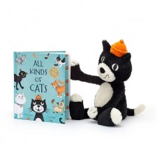 英國直送Jellycat 圖書公仔套裝All Kinds Of Cats Book And Jellycat Jack<筍價預購>(T8422BM)