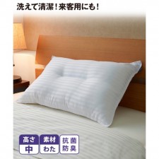 可水洗防菌防臭枕(日本家品) (T3401N)