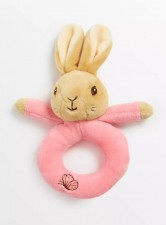 英國直送Peter Rabbit Pink Flopsy Ring Rattle<筍價預購>(T9759BM)