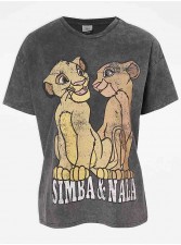 英國直送Disney The Lion King Simba and Nala Grey T-Shirt<筍價預購>(T9203BM)