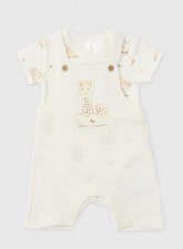 英國直送Sophie la Girafe Baby Oatmeal Dungaree Set<筍價預購>(U0130BM)