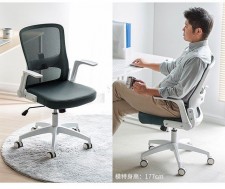 日本SANWA電腦椅舒適家用辦公椅-久坐電競椅兒童座椅中學生書桌椅(T5294)