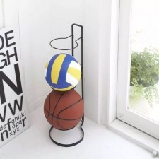坐地式-籃球架球類收納架/籃球足球展示架3層(T1436).