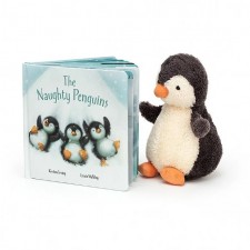 英國直送Jellycat圖書連公仔套裝The Naughty Penguins Book<筍價預購>(T6944BM)
