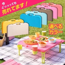日式折疊野餐桌戶外枱/超輕量便攜式兒童玩具桌(T3711)