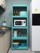 碳鋼制-廚房置物架(多尺寸)-落地式微波爐烤箱多層家用收納倉儲架子 (T4710)