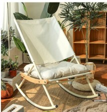 休閑搖搖椅- 家用客廳小型懶人沙發午休花園搖椅大人躺椅(T6650)