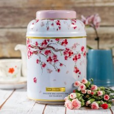 英國直送The English Tea Cherry Blossoms Deluxe Tea Caddy With 240 English Breakfast Teabags <筍價預購>(T8781BM)