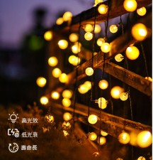 太陽能燈-浪漫燈串/露營營地氛圍燈裝飾村屋餐廳用(T3677)