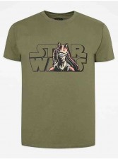 英國直送Star Wars Jar Jar Binks Khaki T-Shirt<筍價預購>(T9556BM)