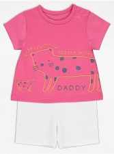 英國直送Pink Lion Daddy T-Shirt and Cycle Shorts Outfit<筍價預購>(U0341BM)
