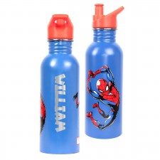  英國直送 Personalised Stainless Steel Spiderman Blue Bottle (700ml)<筍價預購>(U0541BM)