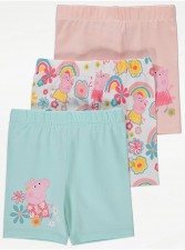 英國直送Peppa Pig Rainbow Flower Cycling Shorts 3 Pack<筍價預購>(U0310BM)