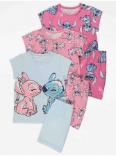 英國直送Disney Lilo & Stitch Angel Pink Short Pyjamas 3 Pack<筍價預購>(T9462BM)