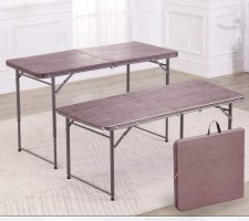 戶外手提折疊枱(可升降)1.2/1.5/1.8米 -桌子長條桌簡易出租屋飯桌椅便攜長方形升降小餐桌(T7442)
