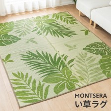 日式夏季客廳藺草地毯-草葉款(T1169)