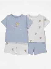 英國直送Disney Tinker Bell Star Short Pyjamas 2 Pack<筍價預購>(U0218BM)