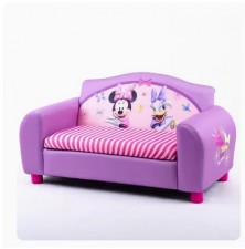 	Disney迪士尼卡通兒童雙人梳化-(可儲物)-(公主/米奇/米妮/車王) (1-7歲)/沙發小孩可愛舒適布藝公主凳子(T5352)