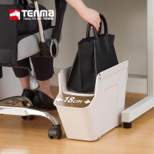 日本tenma天馬-帶轆辦公室枱底雙層包包收納盒(T2471).