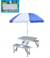 (新款)戶外便攜式一體折疊桌椅套裝-1枱4椅-(T2656).