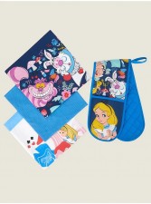 英國直送Alice In Wonderland Tea Towels & Oven Glove Set<筍價預購>(T8892BM)