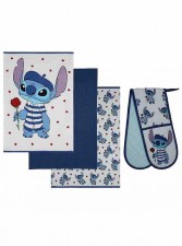 英國直送Disney Stitch Love Tea Towel & Oven Glove Set<筍價預購>(T8893BM)