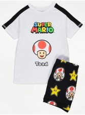 英國直送Super Mario Toad Short Pyjamas <筍價預購>(U0088BM)