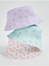 英國直送Fun Pastel Bucket Hats 3 Pack<筍價預購>(U0566BM)