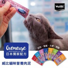 WellBi威比寵物零食系列 貓咪營養唧唧肉泥 (一套20條)<筍價預購>(U0456BM)