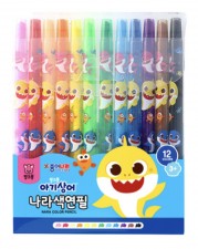 韓國直送Babyshark顏色筆 (12色)<筍價預購>(U0379BM)