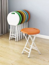 折疊凳子便攜膠椅子-小馬扎加厚家用高凳簡易圓凳戶外小板凳折疊塑料椅子(T6877)