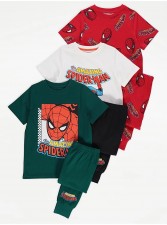 英國直送Marvel Spider-Man Short Sleeve Pyjamas 3 Pack<筍價預購>(U0611BM)