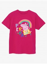 英國直送NW2 Peppa Pig Rainbow Bee Kids Pink Printed T-Shirt<筍價預購>(U0465BM)