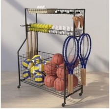 體育用品器材架-學校家用兒童球類運動收納貨架子玩具放置物整理架(T8029)