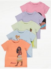 英國直送Disney Princess Pastel T-Shirts 5 Pack<筍價預購>(T9557BM)