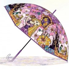【迪士尼系列】彩色玻璃雨傘 60cm 長髮公主<筍價預購>(T7828SL)
