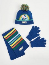 英國直送Peppa Pig藍色頸巾手襪冷帽套裝 <筍價預購>(T6184BM)