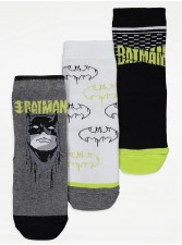 英國直送DC Comics Batman Neon Green Detail Ankle Socks (一套3對)<筍價預購>(T9244BM)