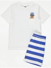 英國直送PAW Patrol Chase Blue Striped Short Pyjamas<筍價預購>(T8625BM)
