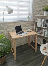 日本Yamazen-實木摺疊桌小書枱/小餐枱可收納便攜家用電腦書桌(T4975)