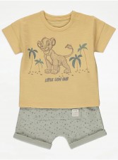 英國直送Disney The Lion King Simba T-Shirt and Trousers Outfit<筍價預購>(U0251BM)
