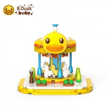  香港行貨B.Duck Carousel small  building blocks 精美高仿真旋轉木馬積木 (214pcs)<筍價預購>(U0558BM)