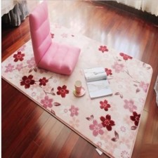 日式櫻花地毯-防滑浪漫粉紅田園地毯(T5131)