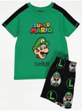 英國直送Super Mario Luigi Short Pyjamas<筍價預購>(U0090BM)
